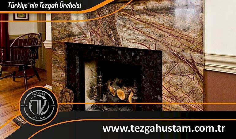 Mermer şömine giydirme